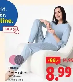Lidl Esmara Dames pyjama aanbieding