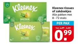 Hoogvliet Kleenex tissues of zakdoekjes aanbieding