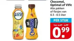 Hoogvliet Chocomel, optimel of vifit aanbieding