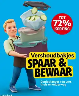 Hoogvliet Vershoudbakjes SPAAR & BEWAAR aanbieding