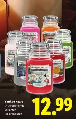 Lidl Yankee kaars aanbieding