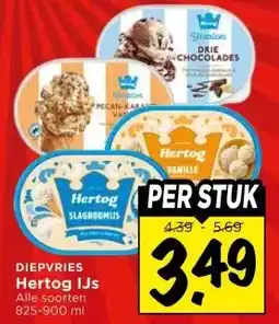 Vomar Voordeelmarkt DIEPVRIES Hertog IJs aanbieding