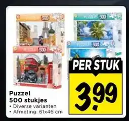 Vomar Voordeelmarkt Puzzel 500 stukjes aanbieding