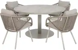 Intratuin Intratuin 4-zits diningset Sanne met Lola taupe aanbieding