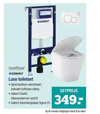 Pontmeyer Geberit Luxe Toiletset aanbieding