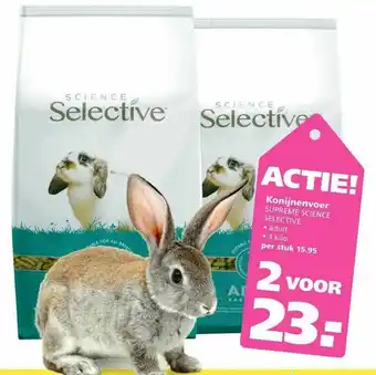 Ranzijn Konijnenvoer Supreme Science Selective aanbieding