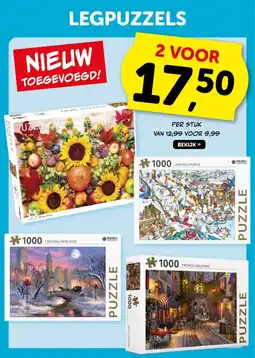Boekenvoordeel Leg Puzzle aanbieding