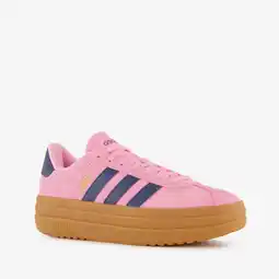 Scapino Adidas VL Court Bold suède dames sneakers roze blauw aanbieding