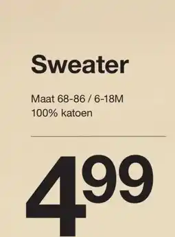 Zeeman Sweater aanbieding