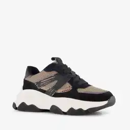 Scapino Blue Box dames dad sneakers zwart beige aanbieding