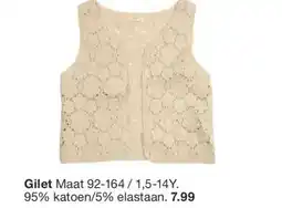 Zeeman Gilet Maat 92-164/1,5-14Y. 95% katoen/5% elastaan. aanbieding