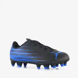 Scapino Puma Attacanto II IT MG kinder voetbalschoenen zwart blauw aanbieding