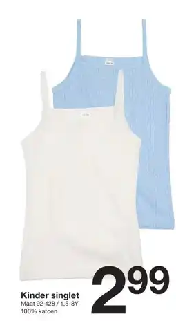 Zeeman Kinder singlet aanbieding