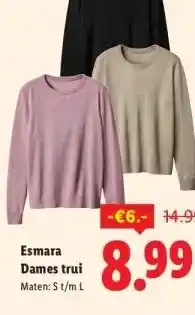 Lidl Esmara Dames trui aanbieding