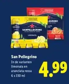 Lidl San Pellegrino aanbieding