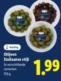 Lidl Olijven Italiaanse stijl aanbieding