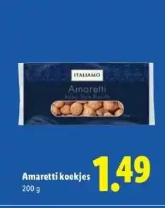 Lidl Amaretti koekjes aanbieding