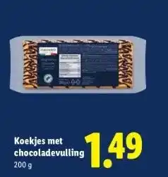 Lidl Koekjes met chocoladevulling aanbieding