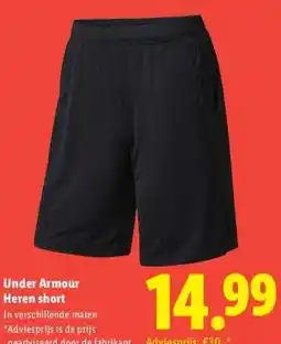 Lidl Under Armour Heren short aanbieding