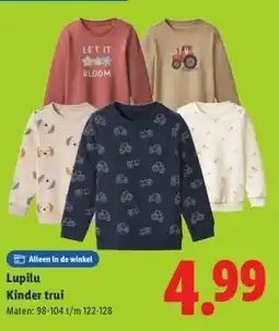 Lidl Lupilu Kinder trui aanbieding