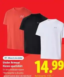 Lidl Under Armour Heren sportshirt aanbieding