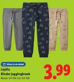 Lidl Lupilu Kinder joggingbroek aanbieding