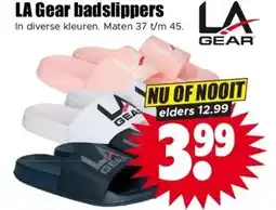 Dirk LA Gear badslippers aanbieding