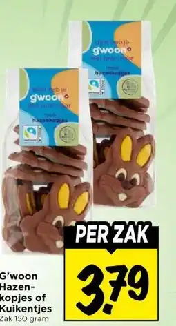 Vomar Voordeelmarkt G'woon Hazen-kopjes of Kuikentjes aanbieding
