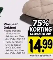 Vomar Voordeelmarkt Wasbaar Dekbed aanbieding
