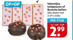 Hoogvliet Valentijns tompoucen of bossche bollen aanbieding