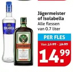 Hoogvliet Jägermeister of isolabella aanbieding