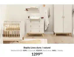 Babypark Bopita Lines dune / naturel aanbieding