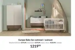 Babypark Europe Baby Sev oatmeal/walnoot aanbieding