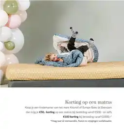 Babypark Korting op een matras aanbieding