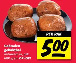 Nettorama Gebraden gehaktbal aanbieding