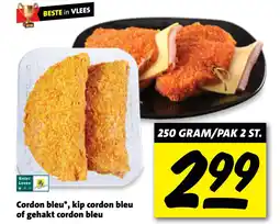 Nettorama Cordon bleu kip cordon bleu of gehakt cordon bleu aanbieding