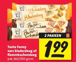 Nettorama Tante fanny vers bladerdeeg of flammkuchendeeg aanbieding
