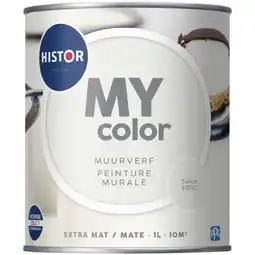 Praxis Histor MY Color Muurverf - Extra Mat - Swansong - 1L aanbieding