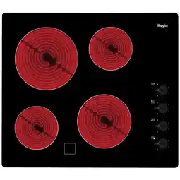 Praxis Whirlpool - 4-pits Keramische Kookplaat - Zijbediening - 60 Cm aanbieding