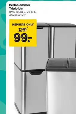 Xenos Pedaalemmer Triple bin aanbieding