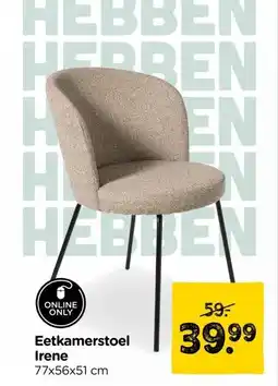 Xenos Eetkamerstoel Irene aanbieding