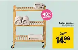 Xenos Trolley bamboe aanbieding