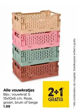 Xenos Alle vouwkratjes aanbieding