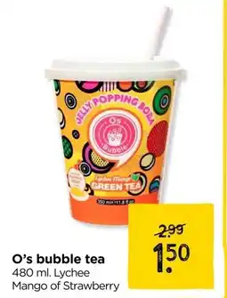 Xenos O's bubble tea aanbieding