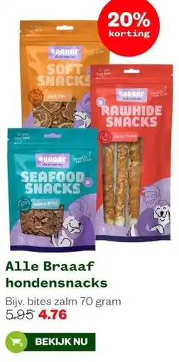 Welkoop Alle Braaaf hondensnacks aanbieding