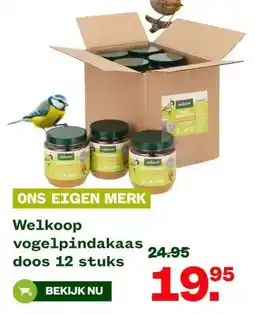 Welkoop Welkoop vogelpindakaas doos aanbieding