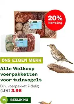Welkoop Alle Welkoop voerpakketten voor tuinvogels aanbieding