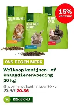 Welkoop Welkoop konijnen- of knaagdierenvoeding aanbieding