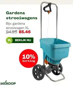 Welkoop Gardena strooiwagens aanbieding