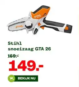 Welkoop Stihl snoeizaag GTA 26 aanbieding